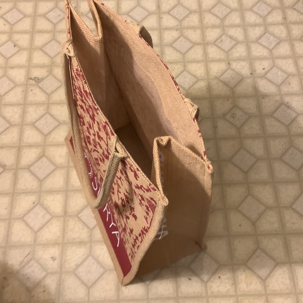 New Very  Cute Linen Like Tote Bag large